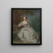 A lady with a book - Bartholomew Dandridge — framed artwork on a wall