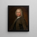 Portrait of a man wearing a lace tie - Bartholomew Dandridge — framed artwork on a wall
