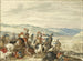 Escarmouche de cavalerie dans un paysage montagneux - Bartholomäus Dietterlin — artwork view