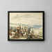 Escarmouche de cavalerie dans un paysage montagneux - Bartholomäus Dietterlin — framed artwork on a wall