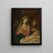 Holy Family - Bartholomäus Ignaz Weiss — framed artwork on a wall