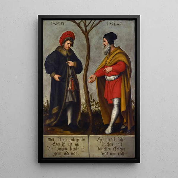 The Prophets Daniel and Hosea - Bartholomäus Sarburgh — framed artwork on a wall