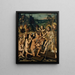 Descent of Christ into Limbo - Bartolomé Bermejo — framed artwork on a wall