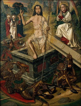 Resurrection Painting - Bartolomé Bermejo — artwork view