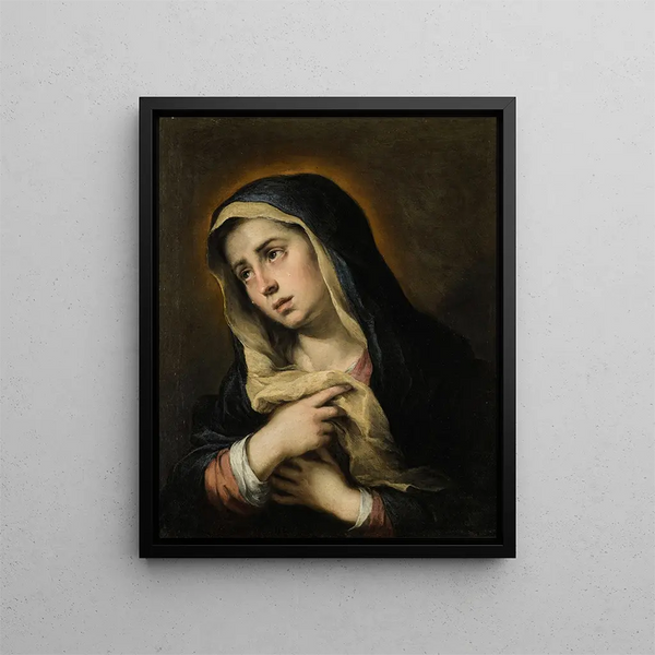 Notre-Dame des Douleurs - Bartolomé Esteban Murillo — framed artwork on a wall