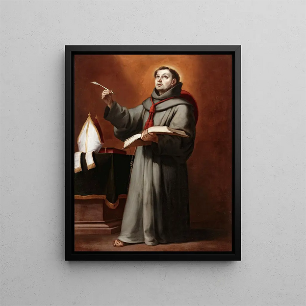 Saint Bonaventure - Bartolomé Esteban Murillo — framed artwork on a wall