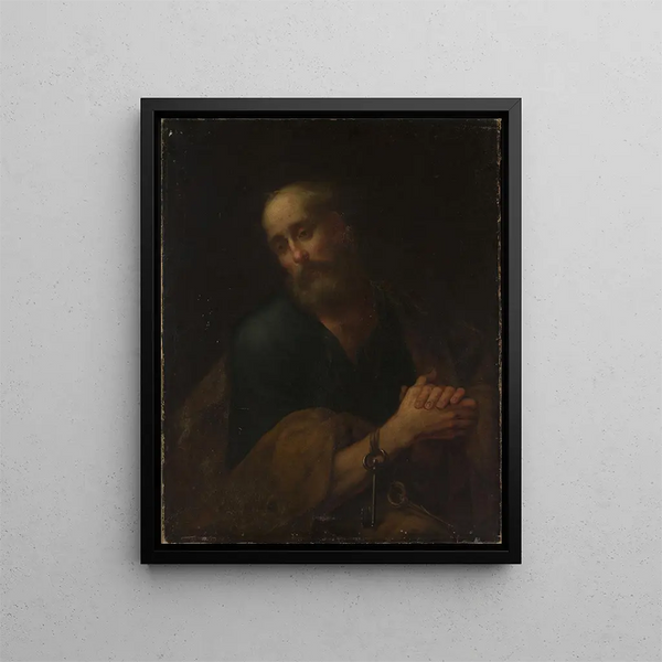 Saint Pierre - Bartolomé Esteban Murillo — framed artwork on a wall