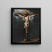 The Crucifixion - Bartolomé Esteban Murillo — framed artwork on a wall