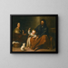 La Sainte Famille dans un intérieur - Bartolomé Esteban Murillo — framed artwork on a wall