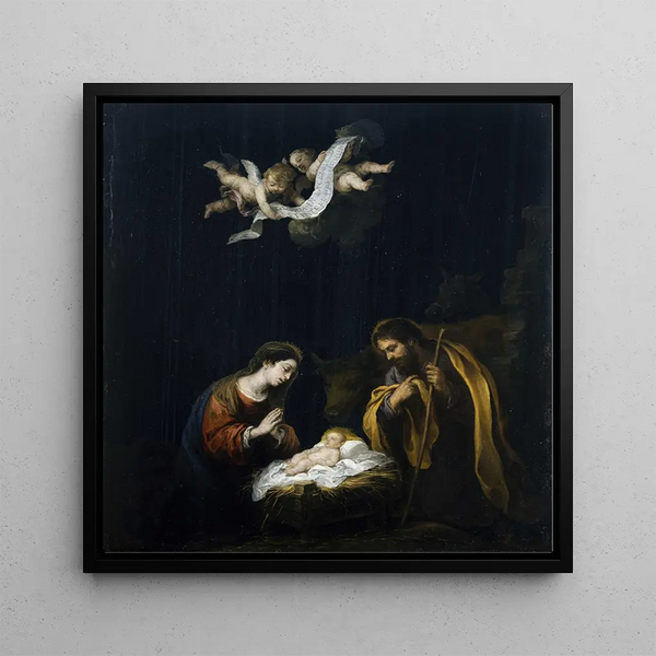 La Nativité - Bartolomé Esteban Murillo — framed artwork on a wall