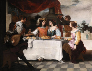 The Prodigal Son at the table - Bartolomé Esteban Murillo — artwork view