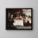 The Prodigal Son at the table - Bartolomé Esteban Murillo — framed artwork on a wall