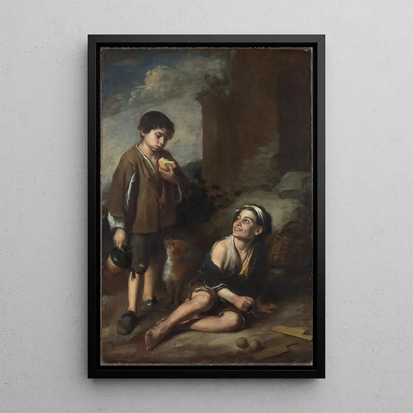 Reproduction of the painting Two Peasant Boys - Bartolomé Esteban Murillo