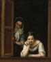 Two women at a window - Bartolomé Esteban Murillo — artwork view