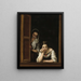 Two women at a window - Bartolomé Esteban Murillo — framed artwork on a wall
