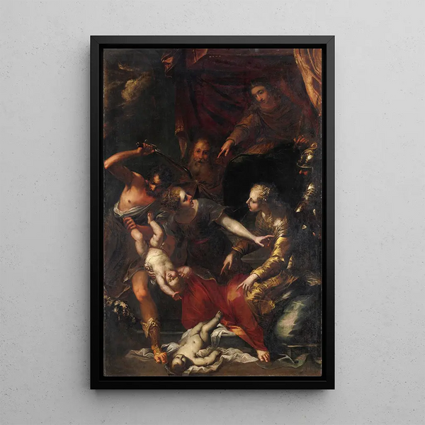 Reproduction of the painting The Judgment of Solomon - Bartolomeo Biscaino