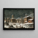 Landscape under the Snow - Bartolomeo Pedone — framed artwork on a wall