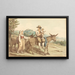 a family of peasants and two donkeys - Bartolomeo Pinelli — framed artwork on a wall