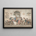 Interior of a Roman Inn - Bartolomeo Pinelli — framed artwork on a wall