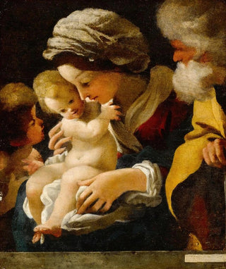 The Holy Family with Saint John the Baptist - Bartolomeo Schedoni — artwork view