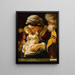 The Holy Family with Saint John the Baptist - Bartolomeo Schedoni — framed artwork on a wall