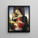 Virgin and Child - Bartolomeo Vivarini — framed artwork on a wall