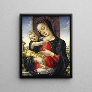 Virgin and Child - Bartolomeo Vivarini — framed artwork on a wall