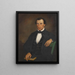 Portrait of Dr Lewis D. Lyons - Barton Stone Hays — framed artwork on a wall