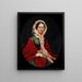 Portrait of Ellen Houser Hays - Barton Stone Hays — framed artwork on a wall