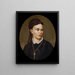 Portrait Painting of Mary A. Alford - Barton Stone Hays — framed artwork on a wall