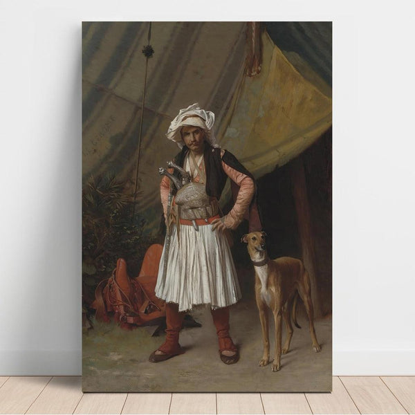 Reproduction of the painting Bashi-Bazouk and his dog - Jean-Léon Gérôme