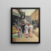 Elegant Strolling Painting - Basile Lemeunier — framed artwork on a wall