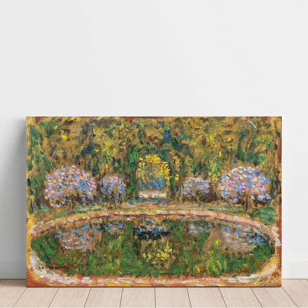 Reproduction of the painting of Bassin de Trianon. Versailles - Henri Le Sidaner