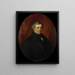Portrait painting of Hendrik André Cornelis Tierens, city official of Heusden - Bastiaan De Poorter — framed artwork on a wall