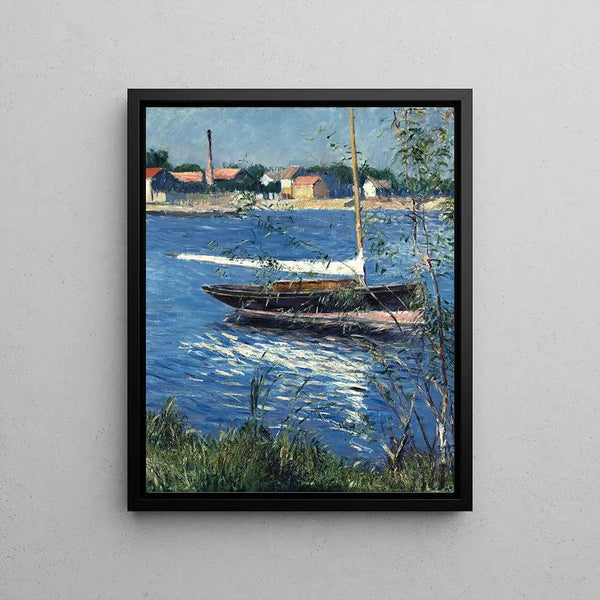Reproduction of the painting Boat at Anchor on the Seine in Argenteuil - Gustave Caillebotte