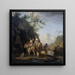 Ferry Boat - Adriaen van de Velde — framed artwork on a wall