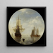 Bateaux à l'ancre - Willem van de Velde le Jeune — framed artwork on a wall