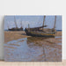 Reproduction of the painting Fishing boats at low tide - Alfred Zoff