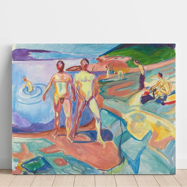 Reproduction of the painting Bathing Men Painting - Edvard Munch