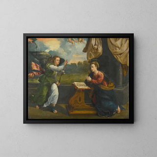 L'Annonciation - Battista Dossi — framed artwork on a wall
