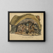 Interior of a shepherd's hut in Iceland - Bayard Taylor — framed artwork on a wall