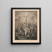 Crucifixion of Christ - Beck Pauli Lith — framed artwork on a wall