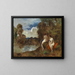 Two Nudes by the Pond - Béla Iványi-Grünwald — framed artwork on a wall