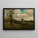 Prairie with Livestock Grazing - Béla Spányi — framed artwork on a wall