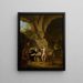 The Temptation of Saint Anthony - Belgian School — framed artwork on a wall