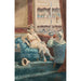 Reproduction of the painting of two costumed characters for the carnival at the theater - Belisario Gioja