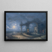 Marine landscape painting with ruins - Bello Brivio — framed artwork on a wall