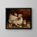 Hen and Chicks - Ben Austrian — framed artwork on a wall