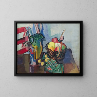 Nature morte painting - Ben Benn — framed artwork on a wall