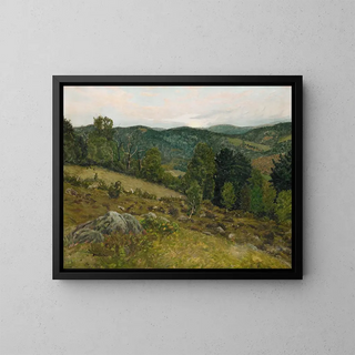 Rising Early Moon - Ben Foster — framed artwork on a wall